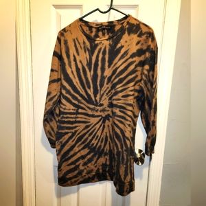 Derek heart long sleeve shirt dress